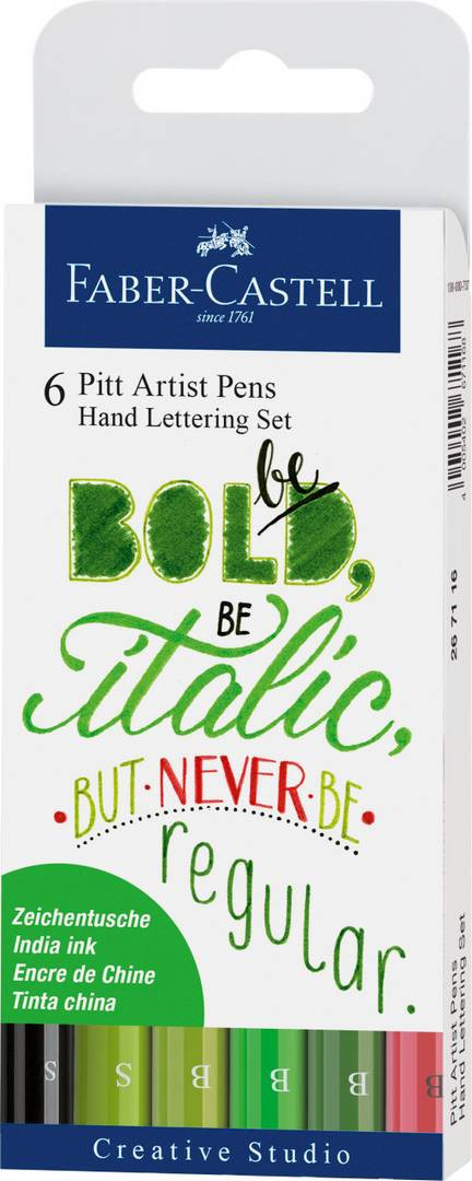 Zestaw Pitt Artist Handlettering 6szt. Faber Castell